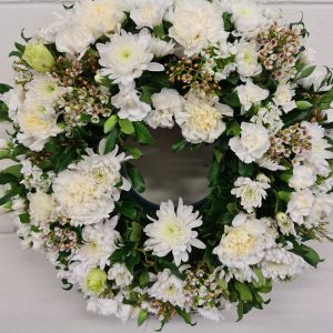 Floral sympathy wreaths