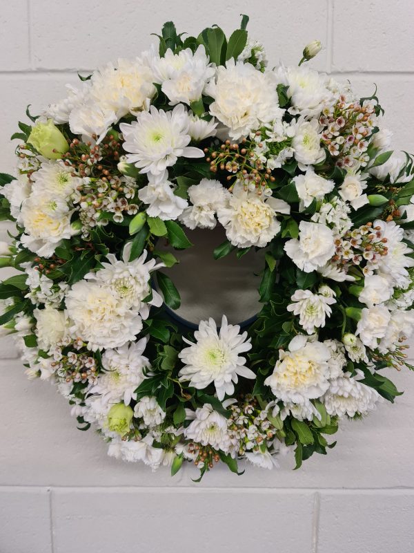 Floral sympathy wreaths
