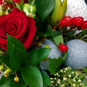 Santas choice bouquet Florist choice red & white Bouquet